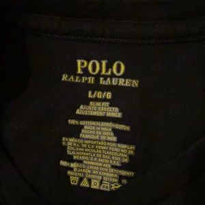 Men’s black polo short sleeve